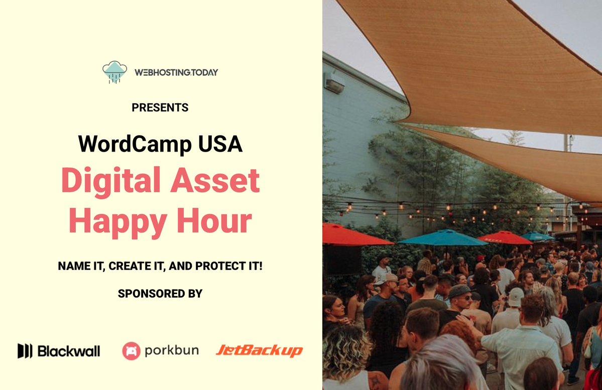 JetBackup (@jetbackuphq) on Twitter photo We’re proud to share that JetBackup is sponsoring the Digital Asset Happy Hour at <a href="/WordCampUS/">WordCamp US 2025 (#WCUS)</a>!
Join us in Portland this August for an evening of real conversations and real connections with leaders across #hosting, #domains, and #digitalsecurity. No pitches, just people, ideas, We’re proud to share that JetBackup is sponsoring the Digital Asset Happy Hour at <a href="/WordCampUS/">WordCamp US 2025 (#WCUS)</a>!
Join us in Portland this August for an evening of real conversations and real connections with leaders across #hosting, #domains, and #digitalsecurity. No pitches, just people, ideas,