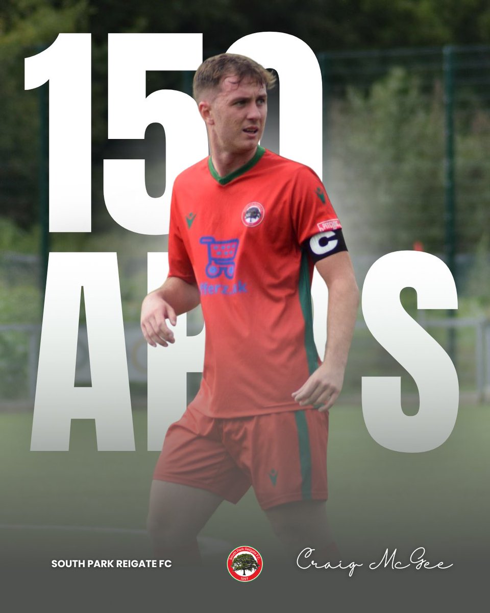 👏 | 𝗠𝗖𝗚𝗘𝗘 𝗠𝗔𝗞𝗘𝗦 𝟭𝟱𝟬!

Last night marked Captain, Craig McGee’s 150th game in just over 3 seasons 👊

Read the full article here ⤵️

southparkreigatefc.co.uk/mcgee-makes-150

Well done skip, <a href="/Craig_McGee98/">Craig McGee</a> 👏❤️

❤️💚🌳⚡️

#wearesouthpark
#upthesparks