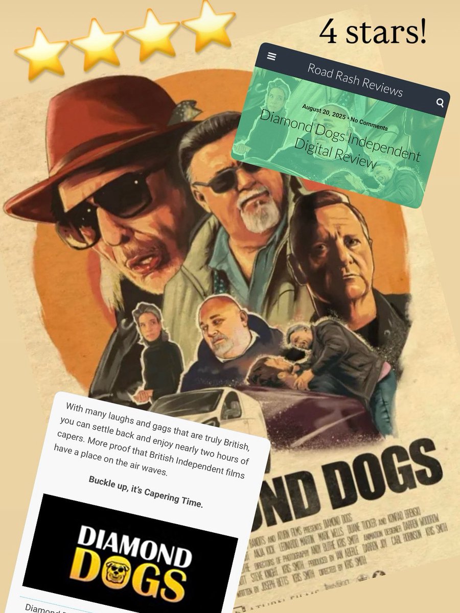 nickelliottinfo's tweet photo. Thank you! Another great review for Diamond Dogs! ⭐️⭐️⭐️⭐️
@nickelliottrock
@andy_blithe
@KrisSmith1989
@nickelliottinfo
@beaverbrookes23
#⭐️⭐️⭐️⭐️ #revview #filmreview #diamonddogs #critcs #featurefilm #krissmith #nickelliottrock #andyblithe #nickelliottinfo #nickelliottrockart https://t.co/g2RxHB07Zl