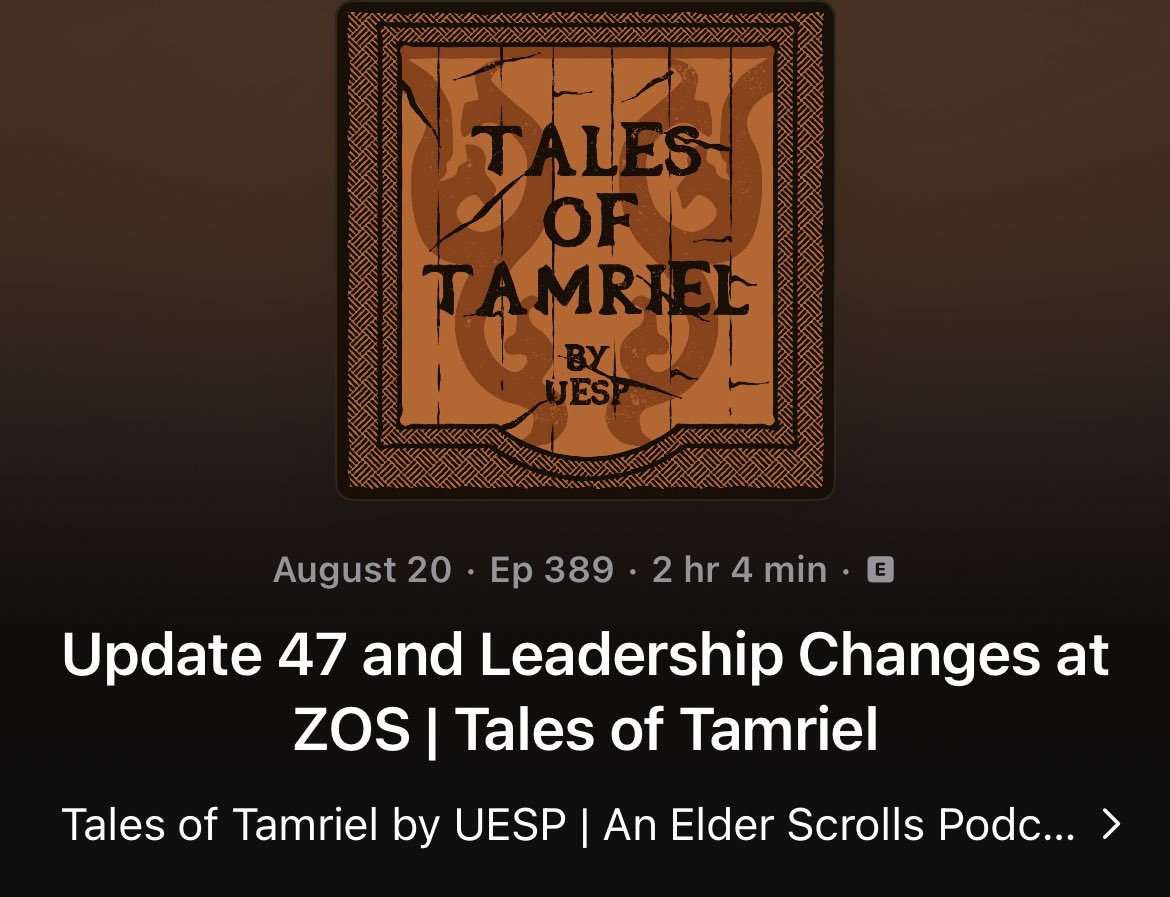 Brand new episode of the podcast available on your podcatcher of choice!