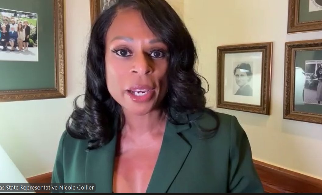 Jeremy Wallace (@jeremyswallace) on Twitter photo BREAKING: From the bathroom in the Texas House <a href="/NicoleCollier95/">Nicole Collier</a> just tried to join a press conference with Calif Gov. <a href="/GavinNewsom/">Gavin Newsom</a> when she was abruptly interrupted and told she was committing a felony and needed to end the call immediately BREAKING: From the bathroom in the Texas House <a href="/NicoleCollier95/">Nicole Collier</a> just tried to join a press conference with Calif Gov. <a href="/GavinNewsom/">Gavin Newsom</a> when she was abruptly interrupted and told she was committing a felony and needed to end the call immediately