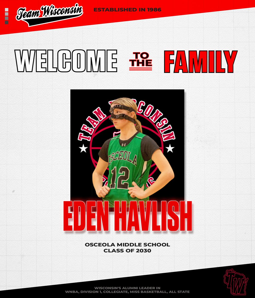 ⭐️Eden Havlish
📍Osceola, WI
📚Class of 2030
🏀Guard