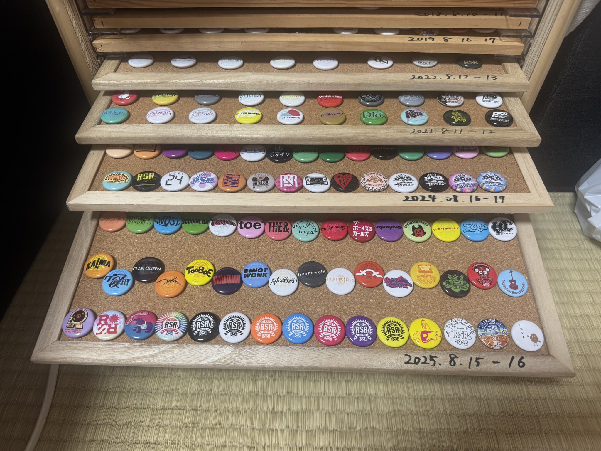 RSR 缶バッチ RSR 2024 缶バッジ5個Arata RISE Hwyl ZOIN みゆな - メルカリ