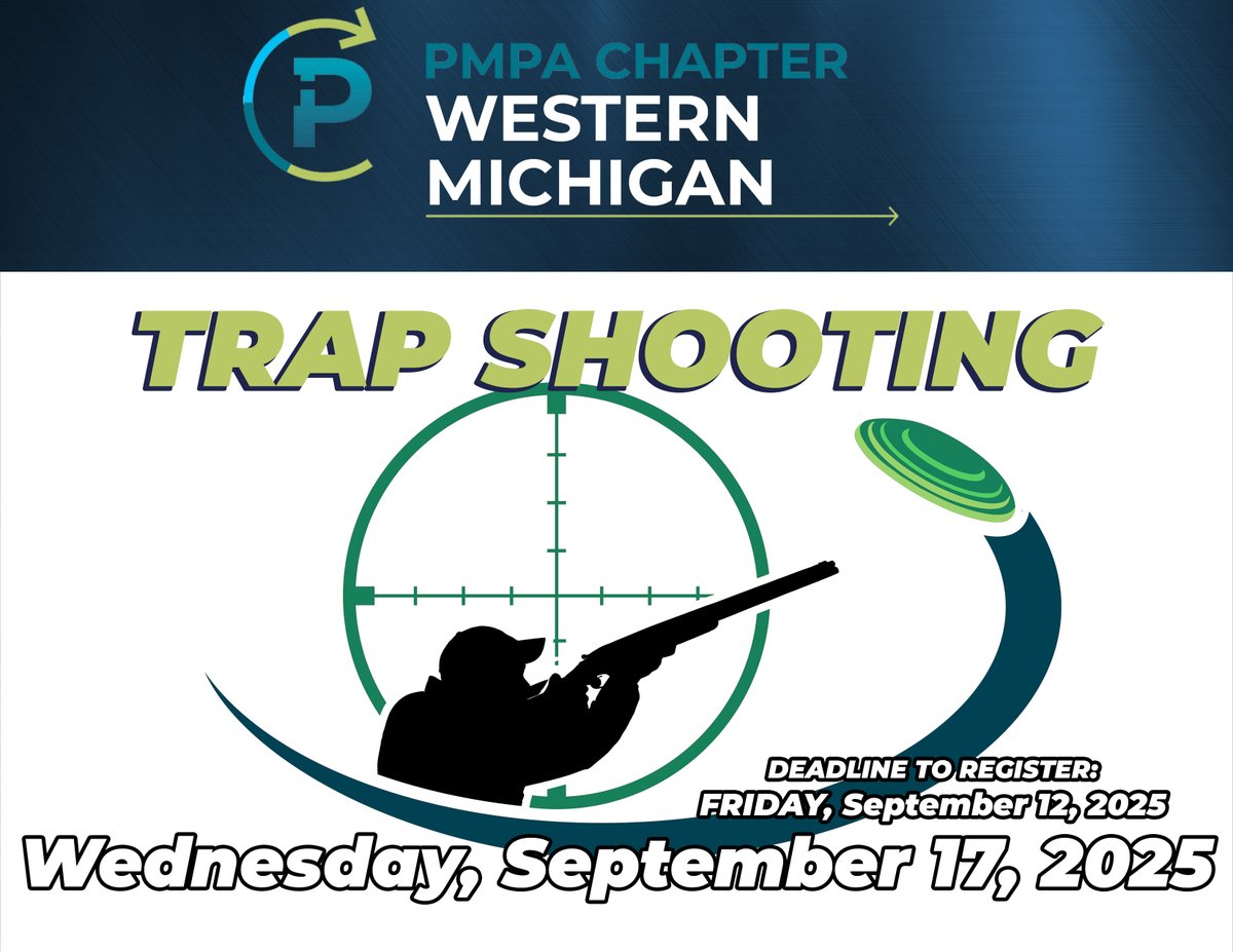 PMPA_ORG's tweet image. 🎯 PMPA Western Michigan Trap Shooting Challenge
📅 Sept 17 | 5:30–7:30 PM
📍 Reed City Sportsman Club
🔫 2 rounds + coaching
🍕 Food &amp;amp; drinks included
💲 $50 | 18+ only
⏰ Register by Sept 12 👉 [bit.ly/4lyImjP]
#PMPA #TrapShooting #Networking