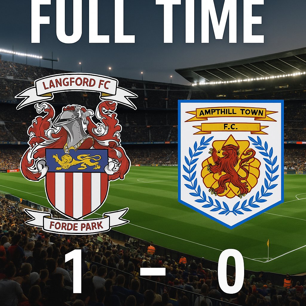 LangfordFC1's tweet photo. We have our first home win of the 25/26 season! The lads worked so hard and battled for everything. Myths say it was destined to be goalless with all the chances coming from one way but legends will say it was destined to be 3 points with quality over quantity. UP THE LANGY! 🔴⚪️ https://t.co/7wsxDpRu8C