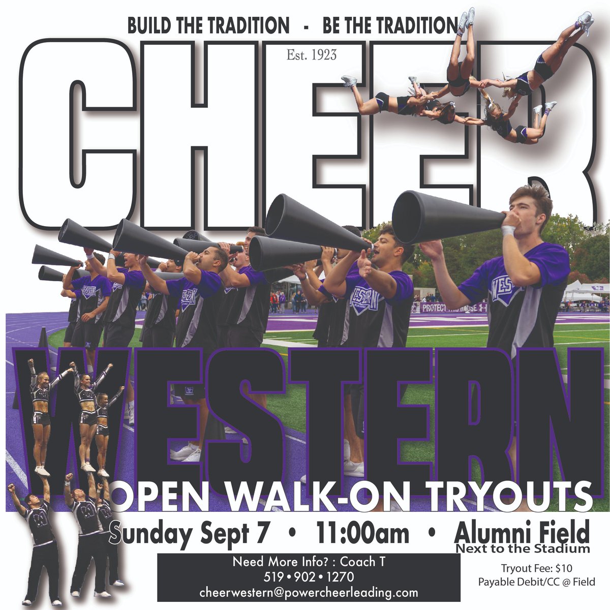 Open Walk-On Tryouts Sun. Sept 7. 11:00am Alumni Field. Open to all current Western and affiliate students. Positions open for Men and Women athletes. #oweekwestern, #westernusc, #westernuniversity, #westernU, #westernmuustangs Tryout fee: $10