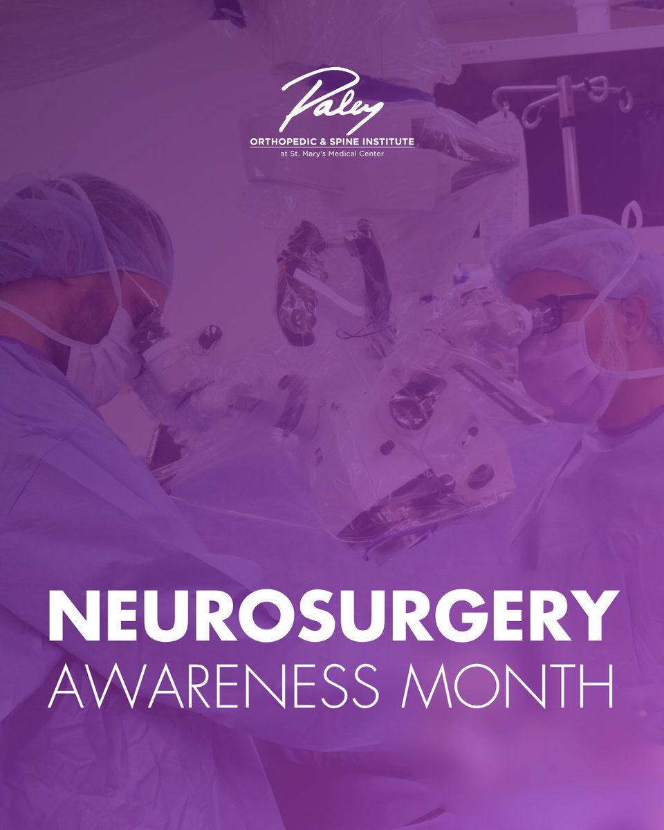 August is Neurosurgery Awareness Month, a time to recognize the vital role neurosurgeons play in treating conditions of the brain, spine &amp; nervous system.

Our team works closely to provide comprehensive care that helps patients regain function &amp; improve mobility.