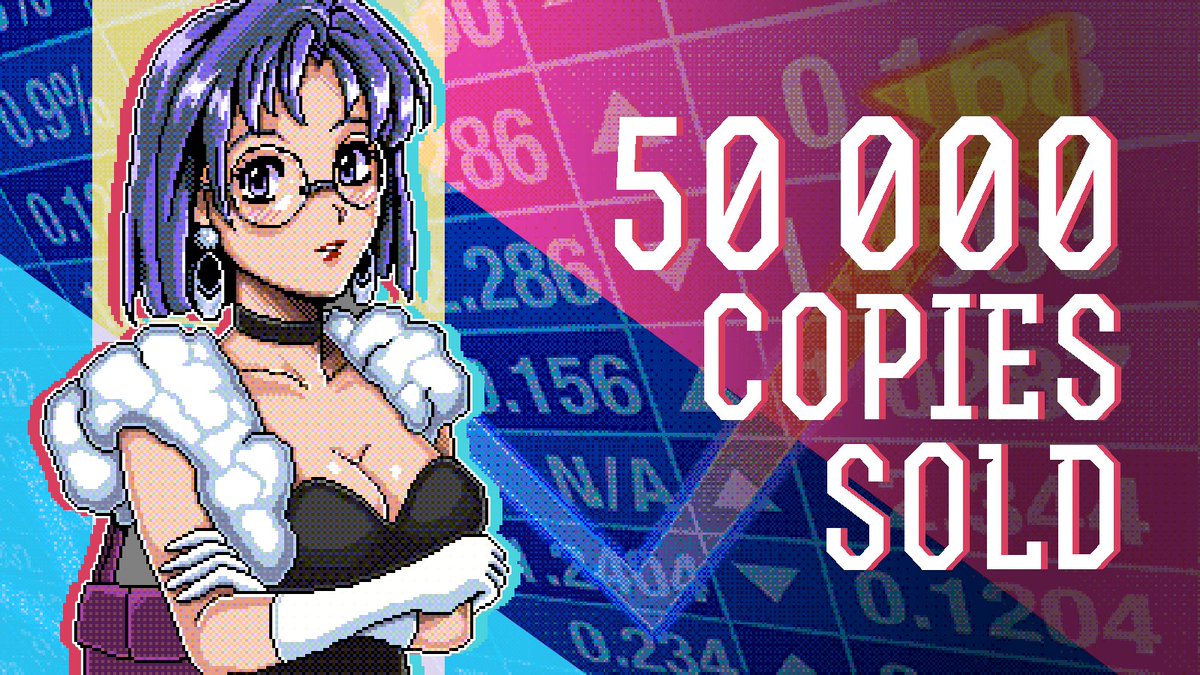 STONKS-9800 hits 50k copies sold! Thank you all!!