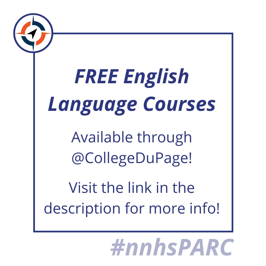 Our friends at <a href="/CollegeDuPage/">College Of DuPage</a> are once again offering free English Language courses for community members! For more info: naperville203.org/cms/lib/IL0190…