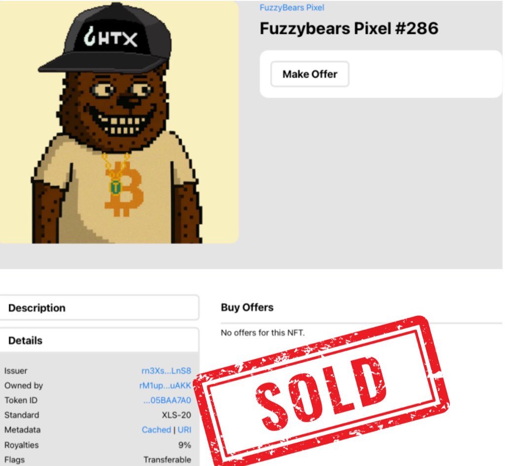 🚨 MINT ALERT!
🐻 Fuzzy Bears Pixel has just been MINTED &amp; SOLD!
🔥 The hype is real  don’t miss your chance to grab your own pixelated bear!

🎯 Mint now before it’s GONE:
👉 fuzzybears.space

📢 #FuzzyBearsPixel #NFTAlert #XRPL
🎨 #PixelNFT #MintNow #NFTsOnXRPL #XRPLNFT