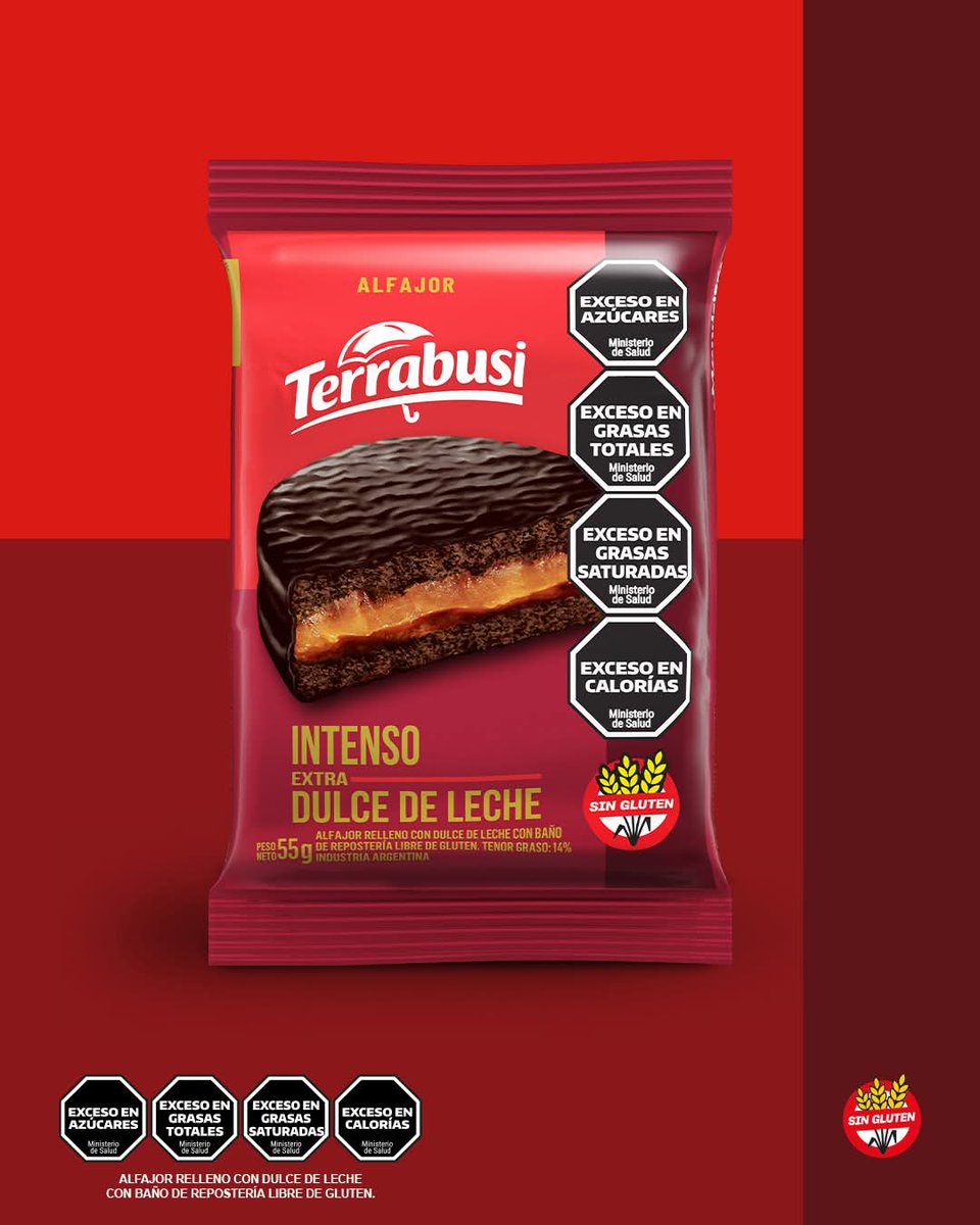 Nuevo alfajor de dulce de leche de <a href="/TerrabusiArg/">Terrabusi Argentina</a> 
Que alegría que otra marca ingrese al mundo #singluten!!!