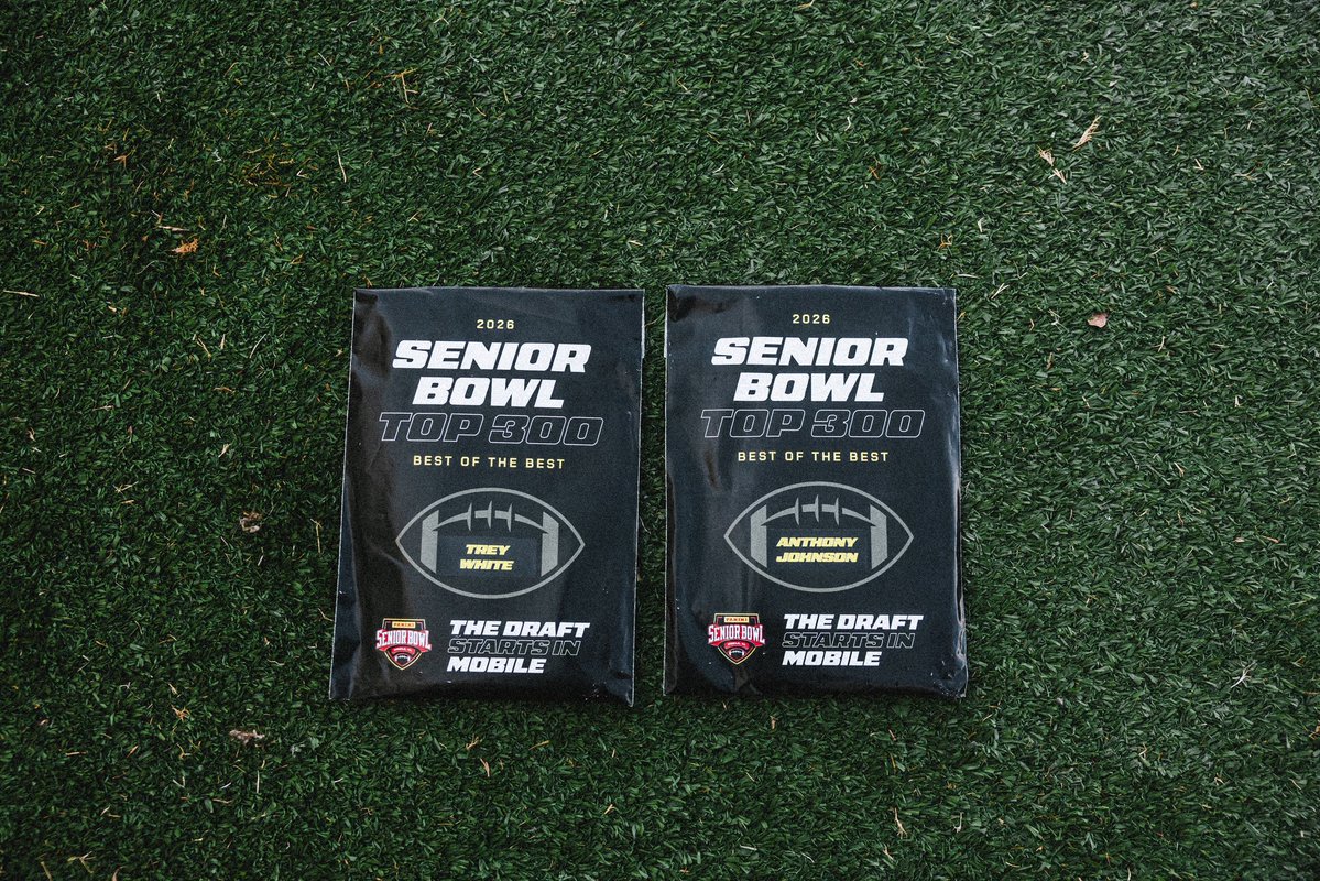 San Diego State Football (@aztecfb) on Twitter photo The Best of the Best!
Congratulations to <a href="/TreyWhite28/">Trey White</a> & <a href="/Chris1Johnson_/">Chris Johnson</a> being selected to the <a href="/seniorbowl/">Panini Senior Bowl</a> Top 300 list!
#AztecFAST 🍢 x #BeTheA1pha 🐺 x #TheClimb 📈 The Best of the Best!
Congratulations to <a href="/TreyWhite28/">Trey White</a> & <a href="/Chris1Johnson_/">Chris Johnson</a> being selected to the <a href="/seniorbowl/">Panini Senior Bowl</a> Top 300 list!
#AztecFAST 🍢 x #BeTheA1pha 🐺 x #TheClimb 📈