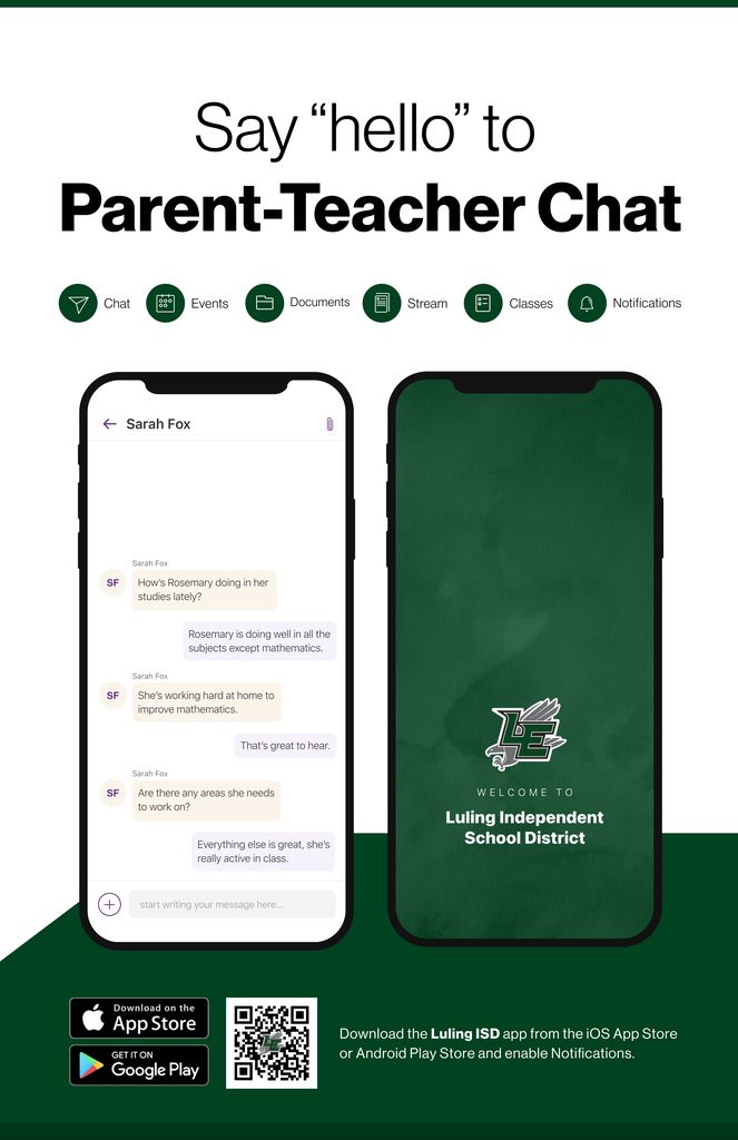 Luling ISD (@lulingisd) on Twitter photo We’re excited to announce a brand-new way to get help with Rooms, our district communication platform!
Guardians can now email Rooms.Support@luling.txed.net to connect directly with our Tech Department for support. If you’re having trouble, we’re here to make it easy. We’re excited to announce a brand-new way to get help with Rooms, our district communication platform!
Guardians can now email Rooms.Support@luling.txed.net to connect directly with our Tech Department for support. If you’re having trouble, we’re here to make it easy.