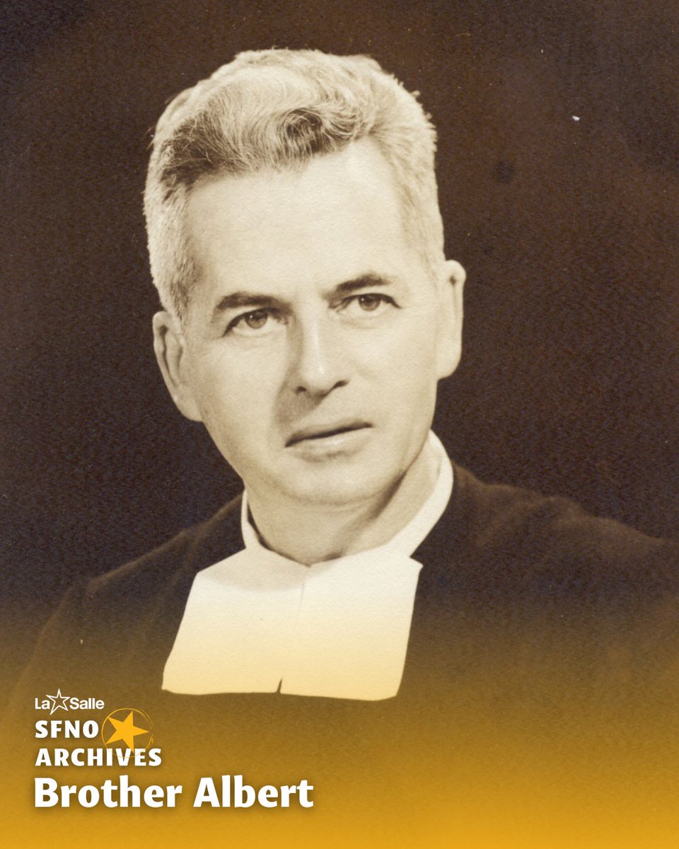 In the 1920s, Br. Albert joined the San Francisco District Brothers and eventually became President of Saint Mary's College in Moraga in 1935, the youngest college president in the country at the time. Br. Albert dedicated 60 years of service as a #Lasallian Brother.