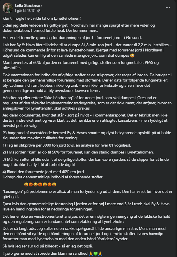 #Lynetteholm - Bemærk at der bliver skrevet at det IKKE er en venstre orienteret analyse - Det her bør give mening for alle slags vælgere - også dem der gerne vil beholde P-pladser i København ;-)