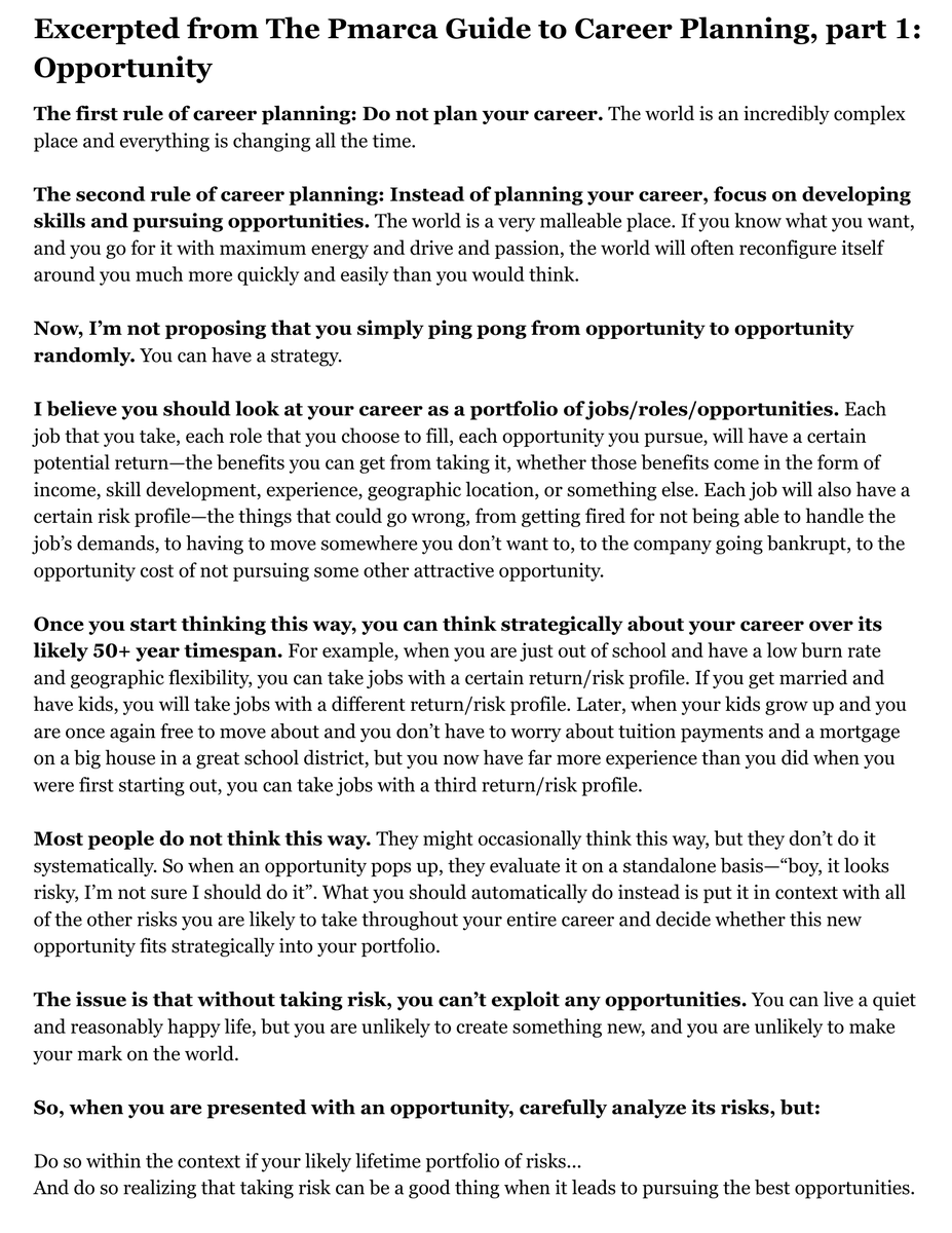 .<a href="/pmarca/">Marc Andreessen 🇺🇸</a>'s career planning advice from 2007: