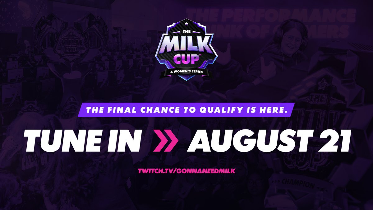 Tomorrow, 50 duos will compete in the last opportunity to qualify to The Milk Cup LAN Championship at <a href="/TwitchCon/">TwitchCon</a> this year. ✨

TUNE IN >> August 21 @ 4PM PT // 7PM ET
