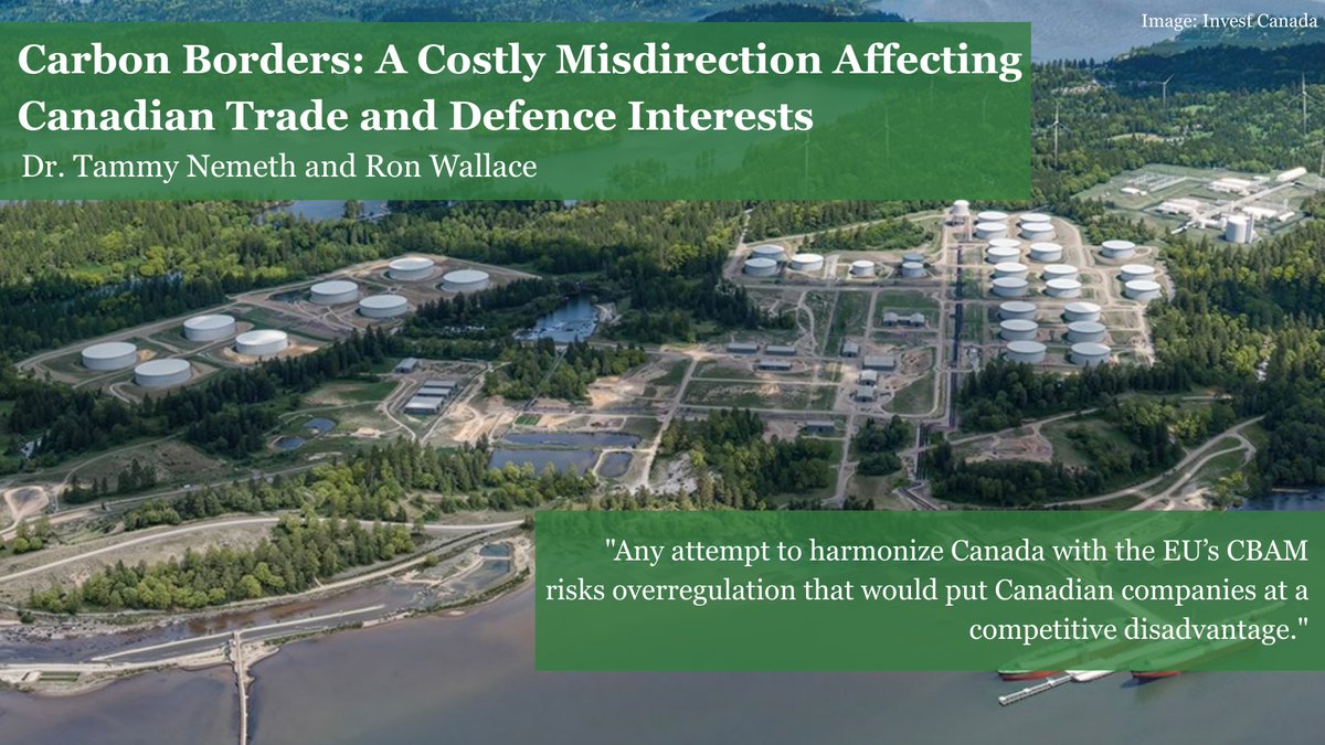 📝In this #PolicyPerspective, Dr. Tammy Nemeth and Ron Wallace discuss #CBAM, a carbon tariff applied to imports to support Canadian products burdened by domestic carbon pricing. 🚫📈

cgai.ca/pp_carbon_bord…