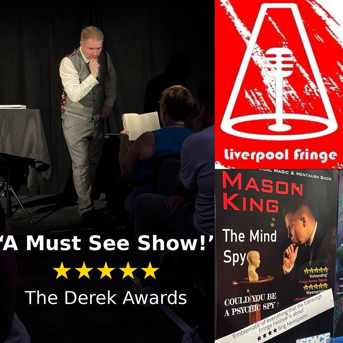 Mason King - Mind Reader/Mentalist/Entertainer (@mkmindreader) on Twitter photo Delighted to confirm that following multiple sell out shows at this year’s Edinburgh Fringe Festival..‘Mason King - The Mind Spy’ is coming to the Liverpool Fringe Festival <a href="/LiverFringe/">LiverpoolFringeFest</a> this October!
Further details to be announced very soon!
#liverpoolfringe #EdFringe Delighted to confirm that following multiple sell out shows at this year’s Edinburgh Fringe Festival..‘Mason King - The Mind Spy’ is coming to the Liverpool Fringe Festival <a href="/LiverFringe/">LiverpoolFringeFest</a> this October!
Further details to be announced very soon!
#liverpoolfringe #EdFringe