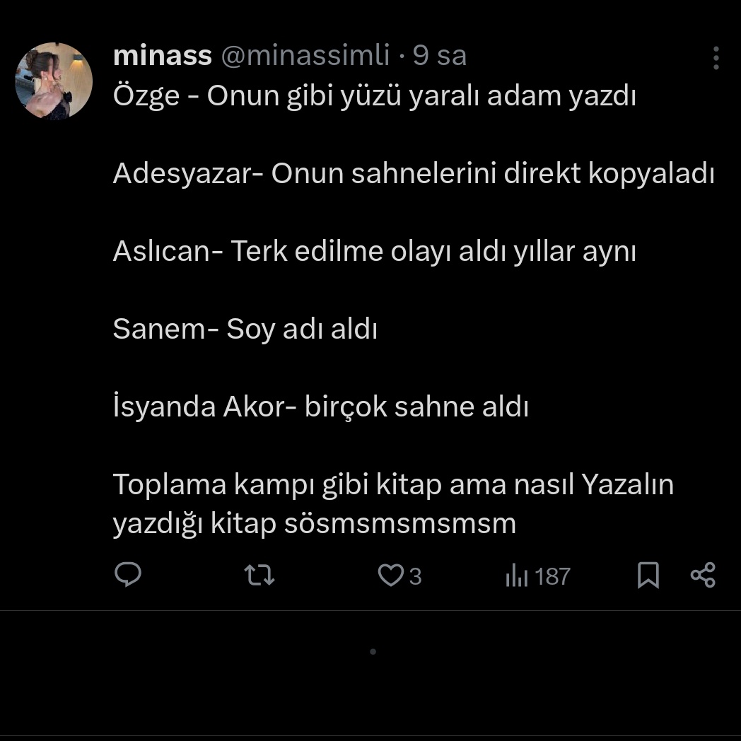 siz salak mısınız salak taklidi mi yapıyorsunuz ciddi soruyorum pahahshshs aslıdan "terk edilme" olayı çaldı yazmış bir de. terk edilme olayı bir kitaba mı ait sadece? kaçıncı seviye düşük bir zeka bu