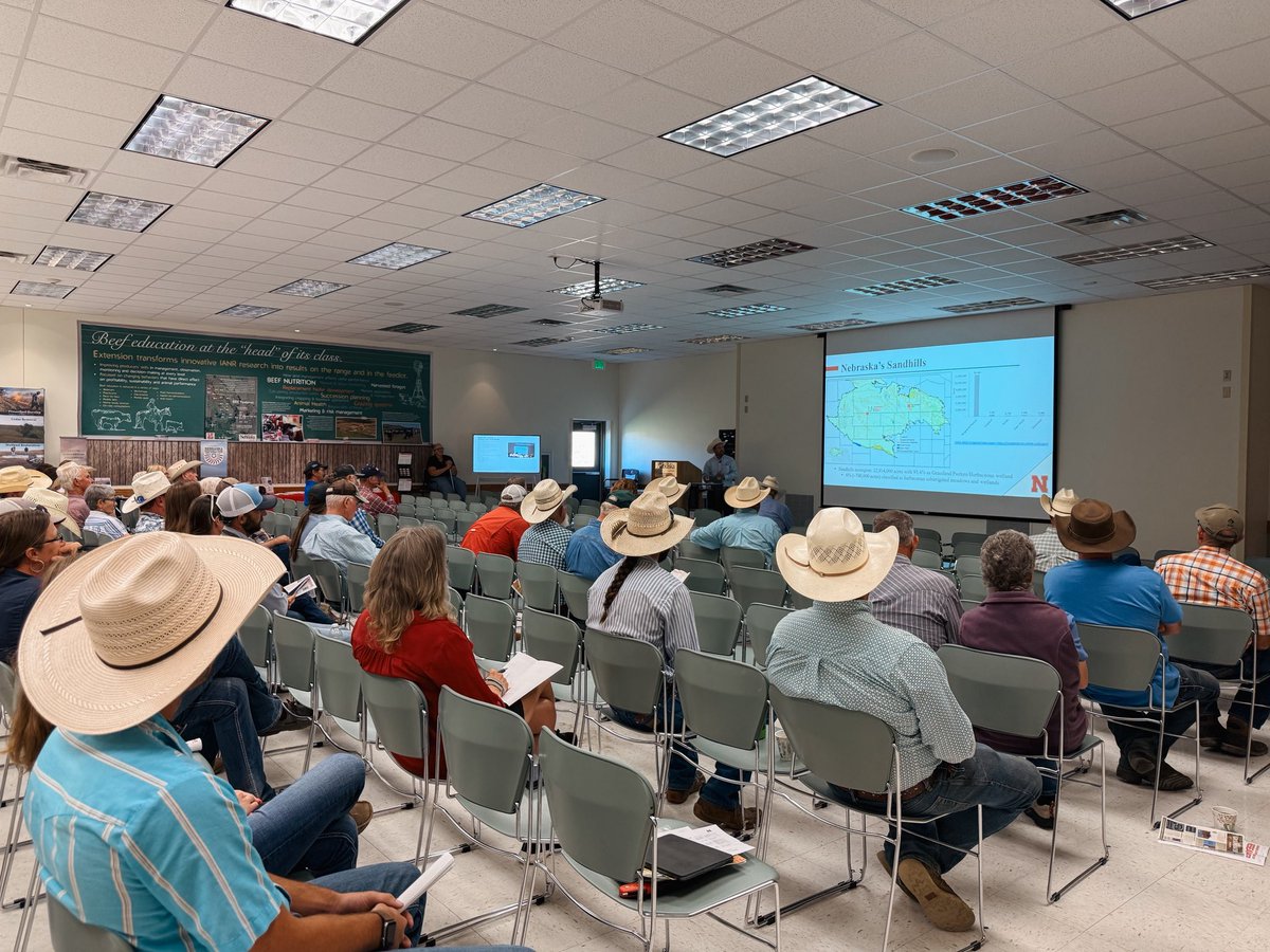 wcreec's tweet photo. The Gudmundsen Sandhills Laboratory Open House is well underway!

The morning was full of cattle market updates, a long range weather forecast, interactive sessions, and a look into the ADAPT project at the ranch. 🐮 https://t.co/E5jeedJFz8