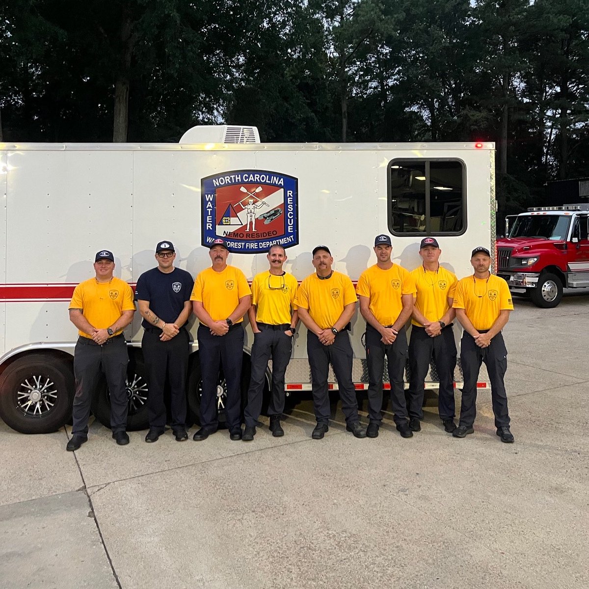 wakeforestfire's tweet photo. Eight members of the #WFFD Swift Water Rescue Team have been deployed to Plymouth, NC in preparation for #HurricaneErin.

The team will remain in place as the storm approaches, ready to respond as needed.

#WakeForestFireDepartment #SavingLivesOurPrimeGoal #TownofWakeForest https://t.co/wGQaE0fGrP