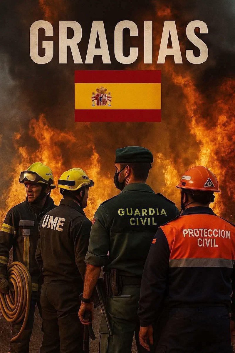 Gràcies companys / Gracias compañeros #ProteccionCivil  #UME #BomberosForestales #GuardiaCivil