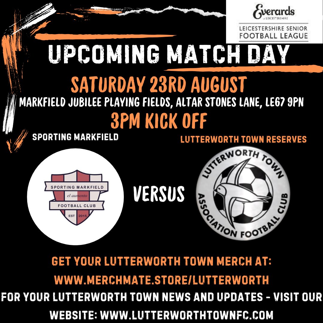 Looking to build on the run of fine results - next up, an away trip to Sporting Markfield!