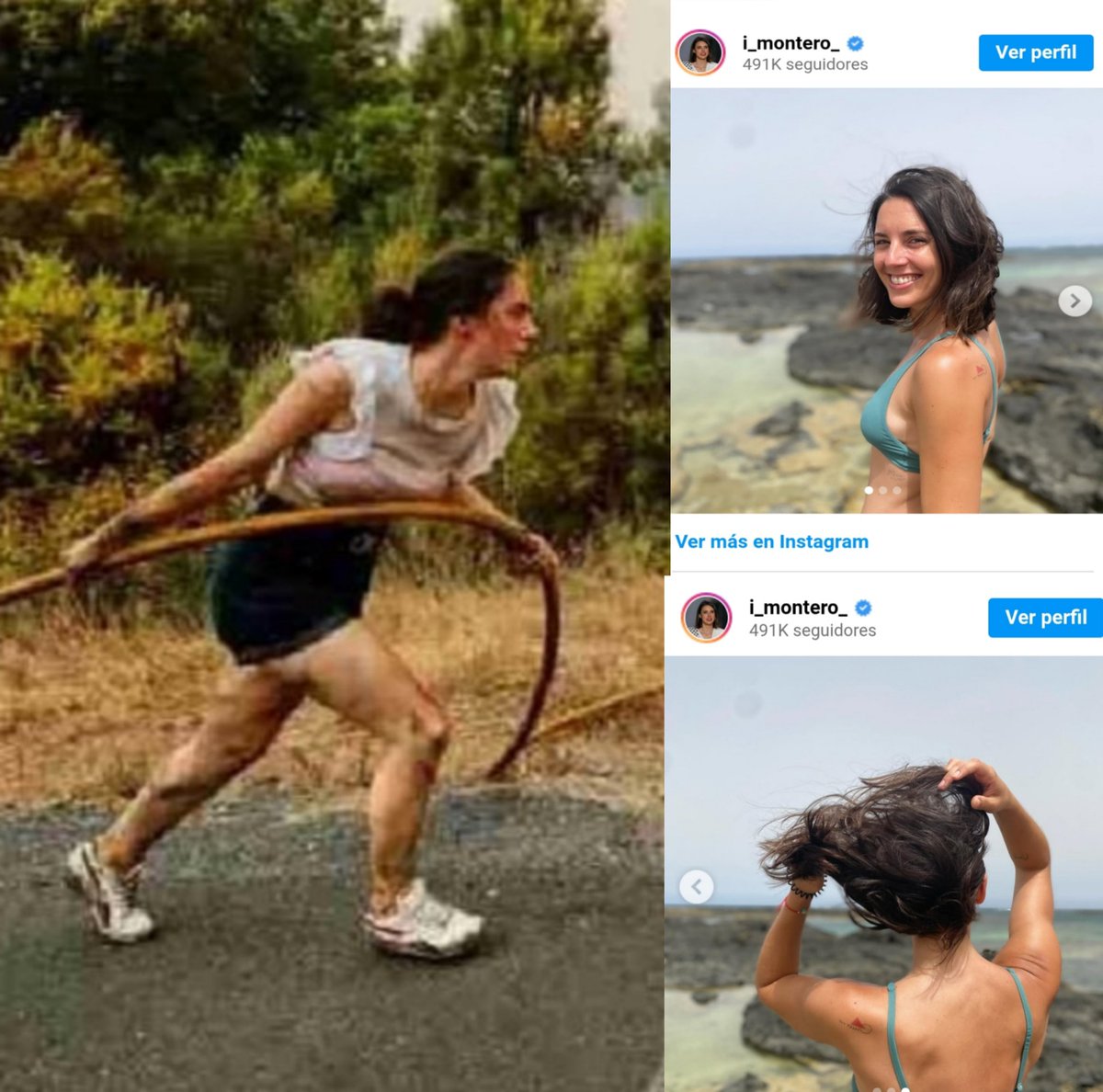 🗣️Mientras unas cobran DIETAS por estar de VACACIONES en Fuerteventura y te lo refriega en INSTAGRAM cuando los INCENDIOS asolan España, otras se JUEGAN la VIDA apagándolos.

🔴Una sí representa a las mujeres, la otra se aprovecha de ellas.