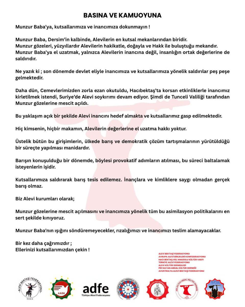 Türkiye Alevi Federasyonu- ADFE tweet media
