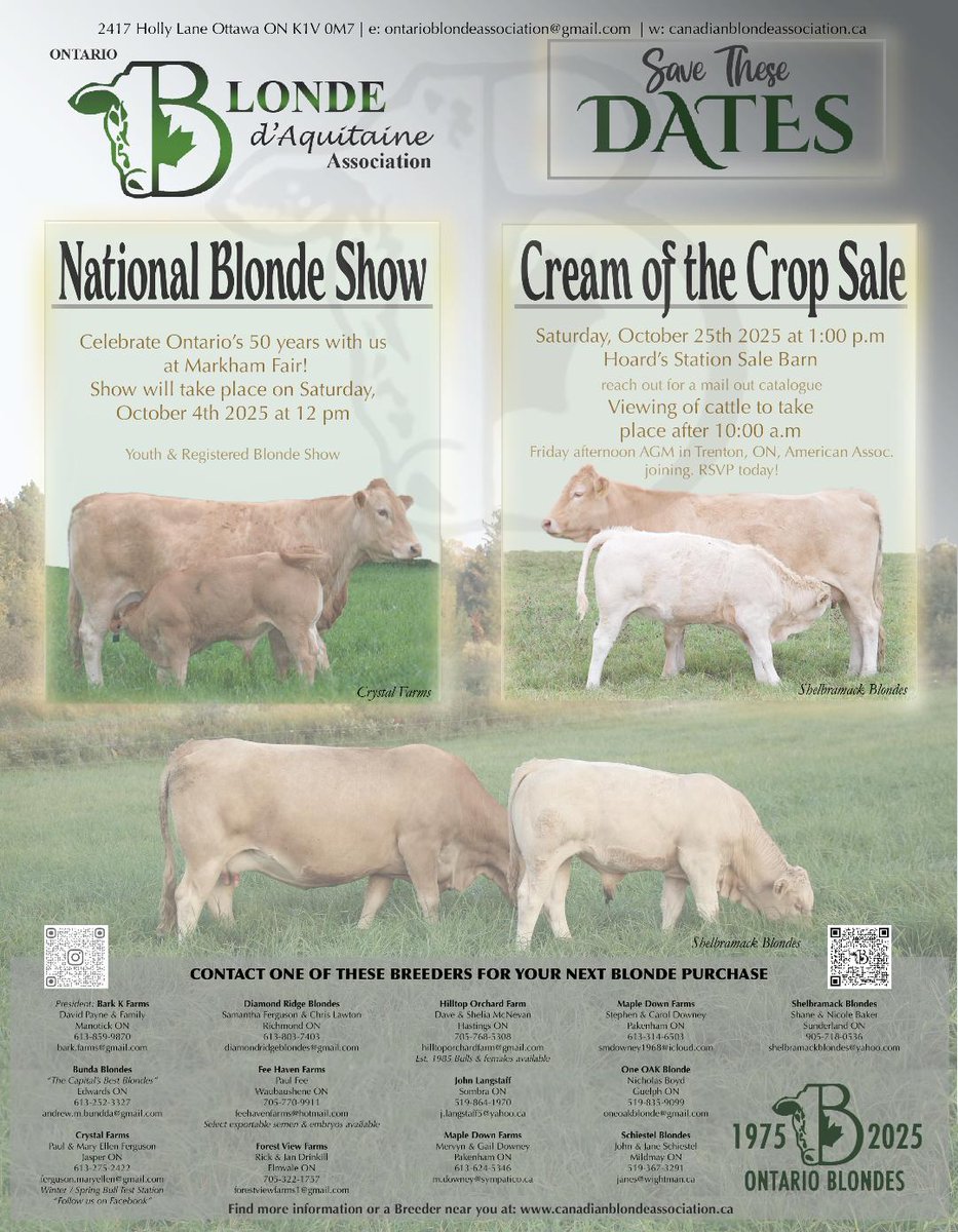OntBlondeAssn's tweet photo. Save the Dates. https://t.co/WCR6yIzWkE