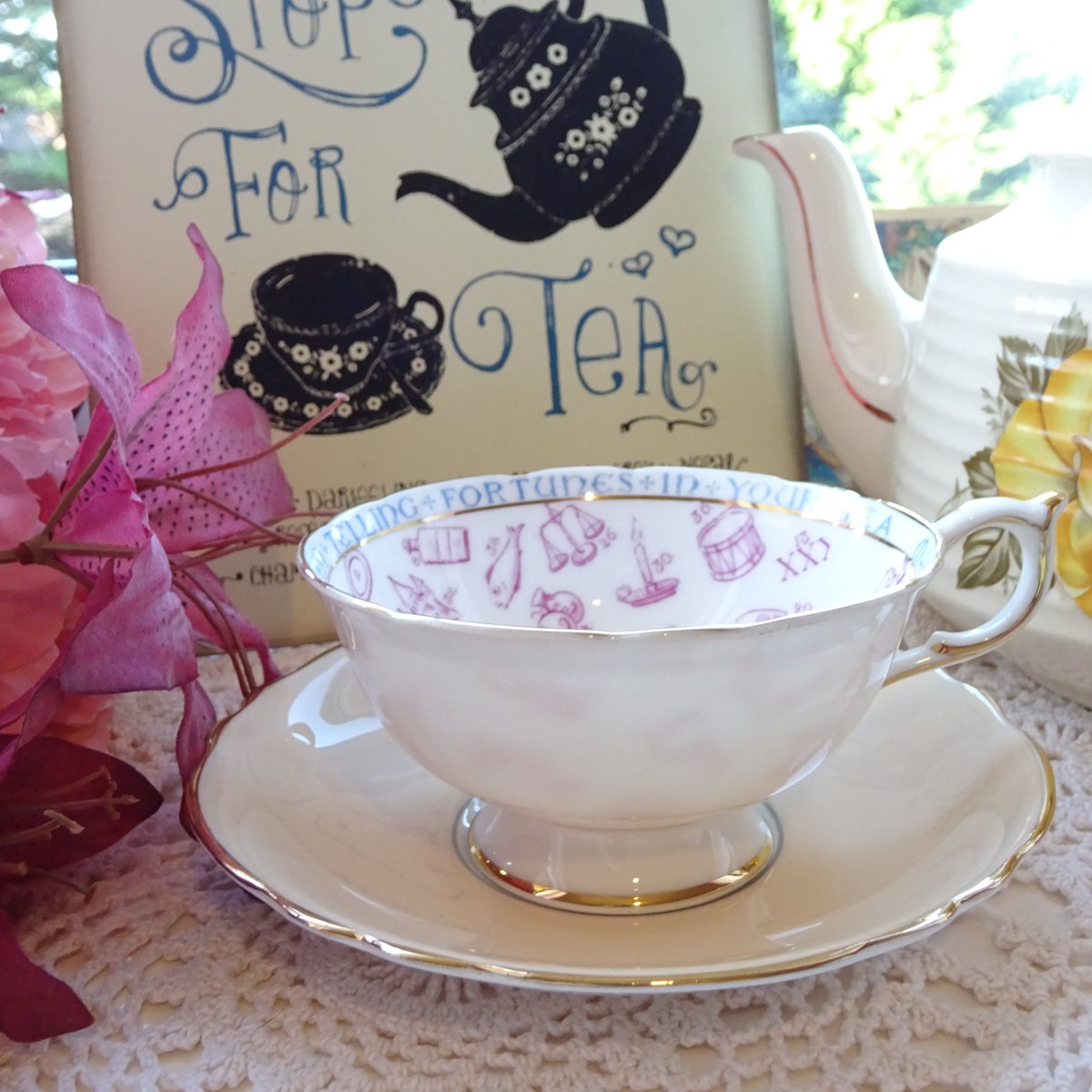 レアなパラゴンの #フォーチュンテリングカップ＆ソーサー☕ 1930年代 