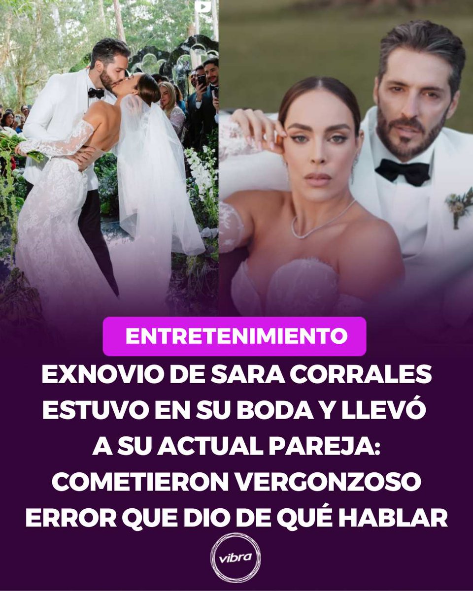 vibra_co's tweet photo. ¿Invitarías a tu ex a tu boda? Algunos invitados a la fiesta y seguidores de la actriz notaron el error que cometió la pareja 😱 👀 #Exnovio #SaraCorrales #Invitado #Matrimonio
Detalles aquí: https://t.co/4TN4aoBTk0 https://t.co/LMREN7UbD0