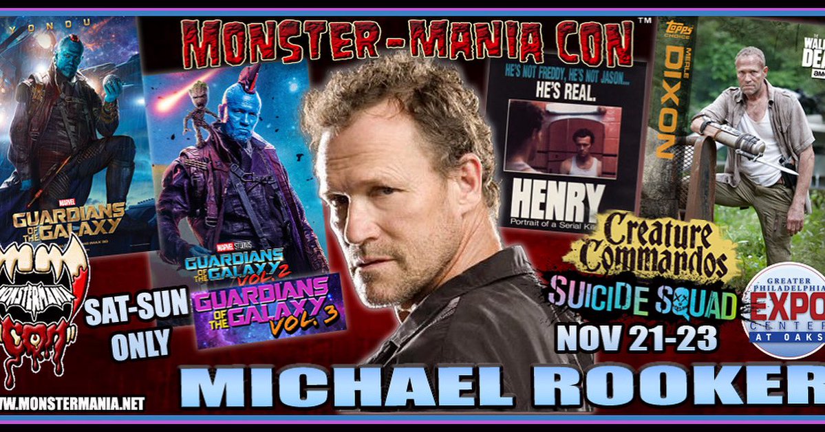 MONSTER-MANIA CON (@monstermaniacon) on Twitter photo MICHAEL ROOKER is coming to #Monstermania Nov 22-23 <a href="/PhillyExpoOaks/">Greater Philly Expo Center and Fairgrounds</a>
Tix: checkout.conventions.leapevent.tech/eh/MONSTER_MAN…
#thewalkingdead #guardiansofthegalaxy #Superman #Peacemaker #mallrats #StephenKing #creaturecommandos #Marvel #horror #horrorfamily #horrorfans #newjersey #philly #delaware #Zombies MICHAEL ROOKER is coming to #Monstermania Nov 22-23 <a href="/PhillyExpoOaks/">Greater Philly Expo Center and Fairgrounds</a>
Tix: checkout.conventions.leapevent.tech/eh/MONSTER_MAN…
#thewalkingdead #guardiansofthegalaxy #Superman #Peacemaker #mallrats #StephenKing #creaturecommandos #Marvel #horror #horrorfamily #horrorfans #newjersey #philly #delaware #Zombies