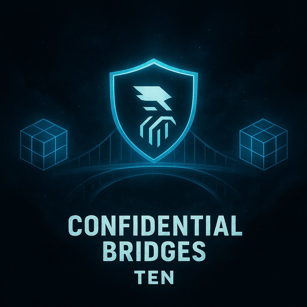 From experience, I’ll say most bridges in crypto are like leaky pipes Assests move gut risk moves with them

TEN Is building something different
Confidential bridges
What does that mean?

Okay so when you bridge on TEN, your data isn’t just laid bare.
Txns stays encrypted end to