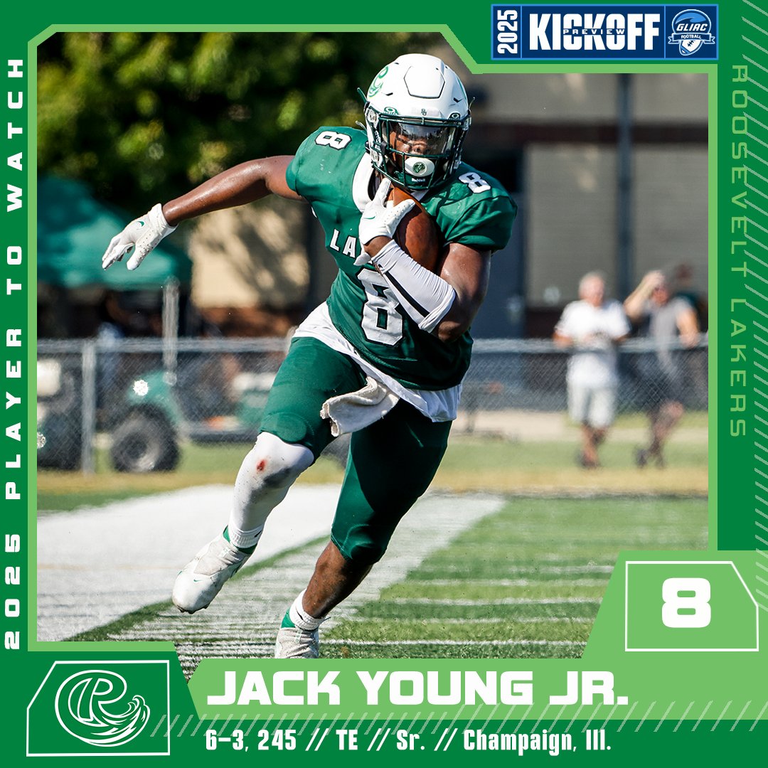 𝟮𝟬𝟮𝟱 𝗥𝗼𝗼𝘀𝗲𝘃𝗲𝗹𝘁 𝗙𝗼𝗼𝘁𝗯𝗮𝗹𝗹 𝗣𝗹𝗮𝘆𝗲𝗿𝘀 𝘁𝗼 𝗪𝗮𝘁𝗰𝗵

⭐️ DL Ladell Allen
⭐️ DB Carlos Conley
⭐️ OL Micah Walters
⭐️ TE Jack Young Jr. 

#WhereChampionsCompete #GLIACFB🏈