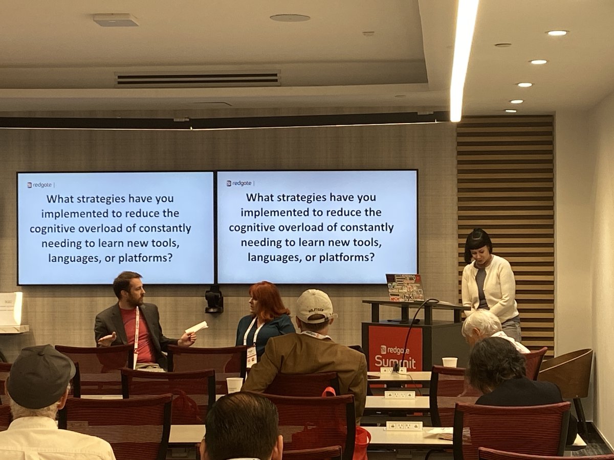 Lunch break followed by more sessions from the Redgate team. It's been a great day so far and we are excited to continue networking! #RedgateSummit