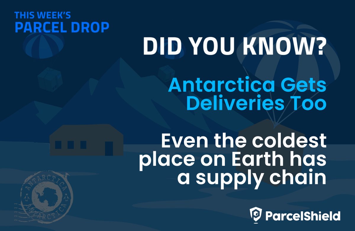 This week’s Parcel Drop. Destination Antarctica.

No roads. No addresses. Yet still receives critical supplies.

Even Antarctica has a delivery route. Cold chain logistics in action

#ParcelDrop #DHL #Antarctica #ColdChain #ExtremeDelivery