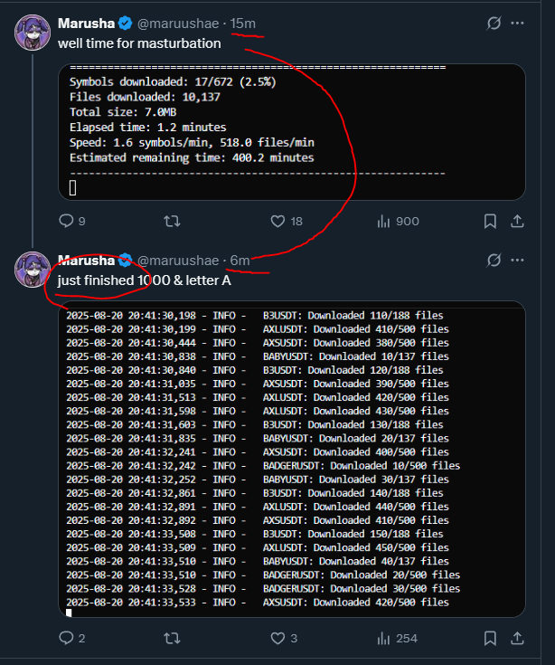 _Crypto (@_crypto) on Twitter photo <a href="/maruushae/">Marusha</a> Confirmed, <a href="/maruushae/">Marusha</a> takes 9 minutes to finish.
Also, why are you downloading the whole blockchain internet? <a href="/maruushae/">Marusha</a> Confirmed, <a href="/maruushae/">Marusha</a> takes 9 minutes to finish.
Also, why are you downloading the whole blockchain internet?
