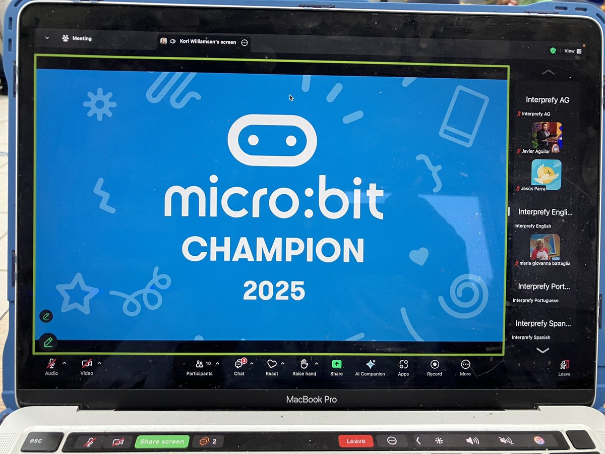 javierfaguilar's tweet photo. Happy to attend The Global Champion Meet up  #microbit #microbitChampions 
@microbit_edu todayGreat information for me &amp; my students, representing 
@efwmaschool @dfwcsta @EdcampEFWMA #RemoteLearning #equity #diversity #inclusion #confidence #creativity #EveryCanCode #reimagineCS https://t.co/dRYByBRFil