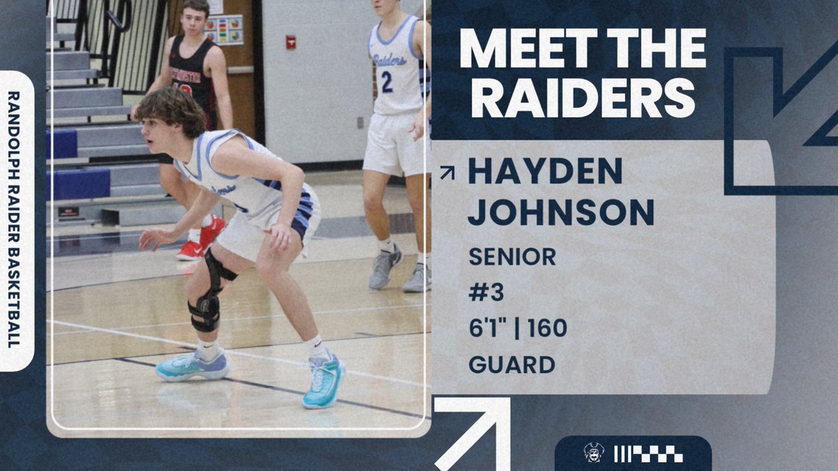 Introducing the 25/26 Raiders‼️

@haydenlj2.0 is a Senior that has appeared in 26 career varsity games. This summer Hayden led the team in rebounding and charges taken. Hayden was 2nd on the team in steals, deflections, and blocks; and finished the summer 3rd in scoring.