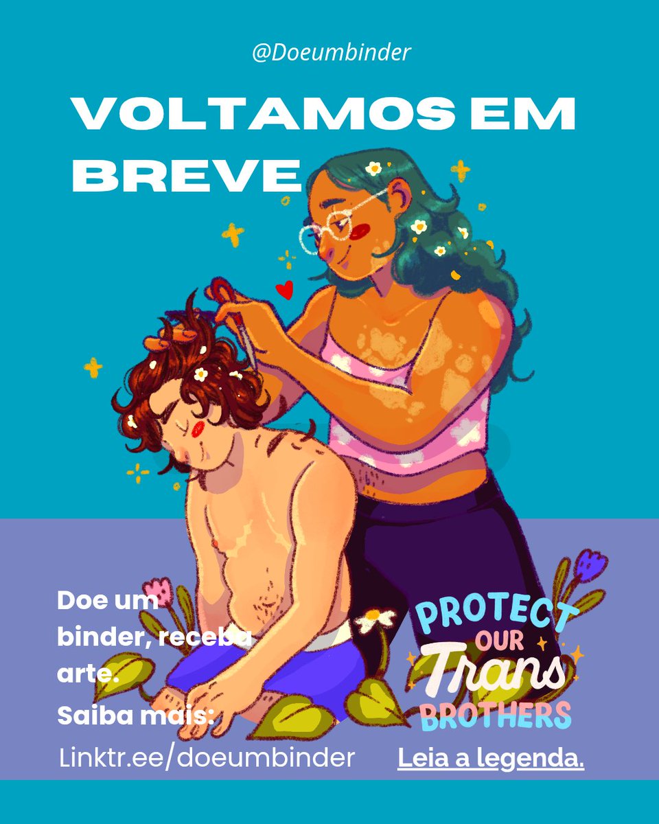 DoeUmBinder's tweet photo. ✨ Proteja nossos irmãos trans ✨

Chegamos ao fim da 7ª edição do Doe um Binder. Foi uma edição curta, mas cheia de alegria, força e união. 💜 + https://t.co/NiumxT0Uf5