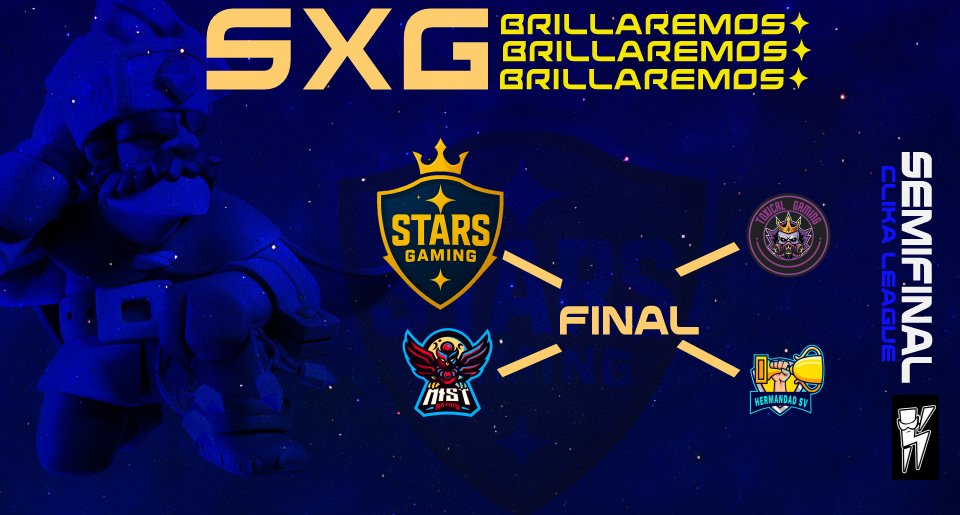STARSGAMINGNC2's tweet photo. Tenemos Una Semifinal  a jugar después de mucho tiempo llegamos a otra semifinal  
⭐☝️ prometemos que BRILLAREMOS 

🆚️ @MistNationMN
Todo eso es en la liga @ClikaCR
Buena organización 
 @HermandadSV 
@ToxicalGamingGG https://t.co/Eptl6t5JOc
