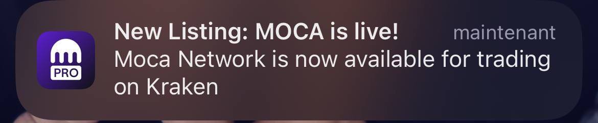 可喜可贺

$MOCA 正式在Kraken <a href="/krakenfx/">Kraken</a> 上线了

👏 <a href="/Moca_Network/">Mocaverse💼🪐</a> <a href="/animocabrands/">Animoca Brands</a>