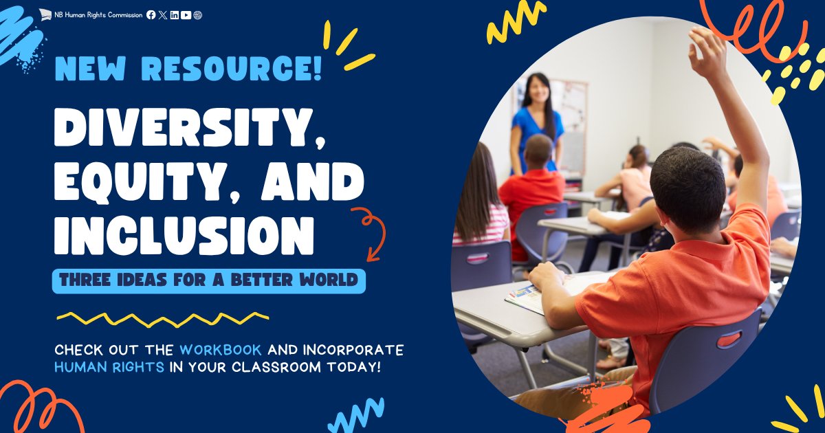 📝 Did you know? The Commission’s new DEI workbook for middle schools includes a plain-language glossary of key human rights terms – available at both A2 and B2 language levels!

🔗Help bring DEI concepts to life in your classroom: bit.ly/3XcbOls