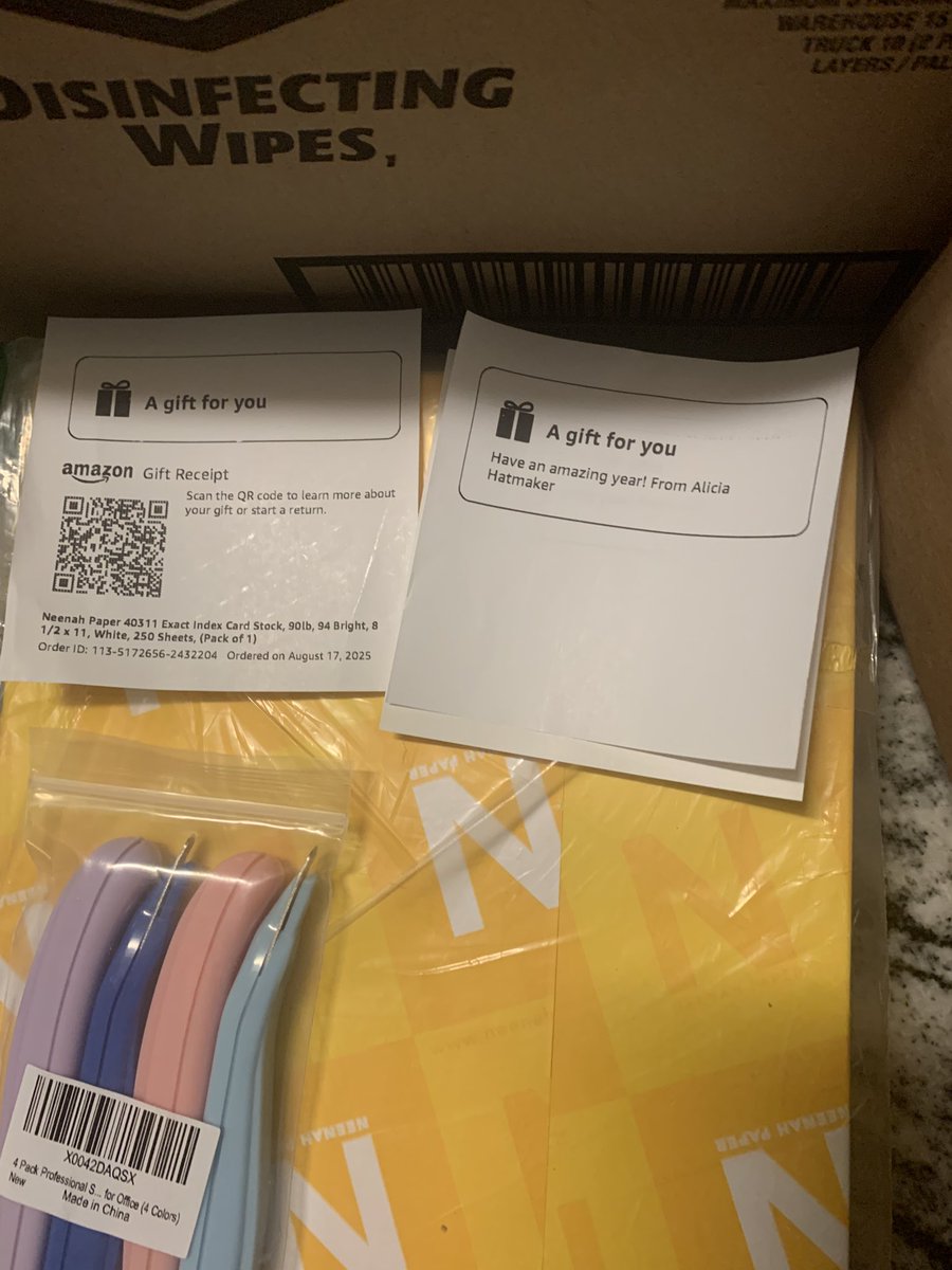 The rest of my items arrived. Thank you so much <a href="/MsHatmaker/">Ms. Hatmaker (she/her)</a>