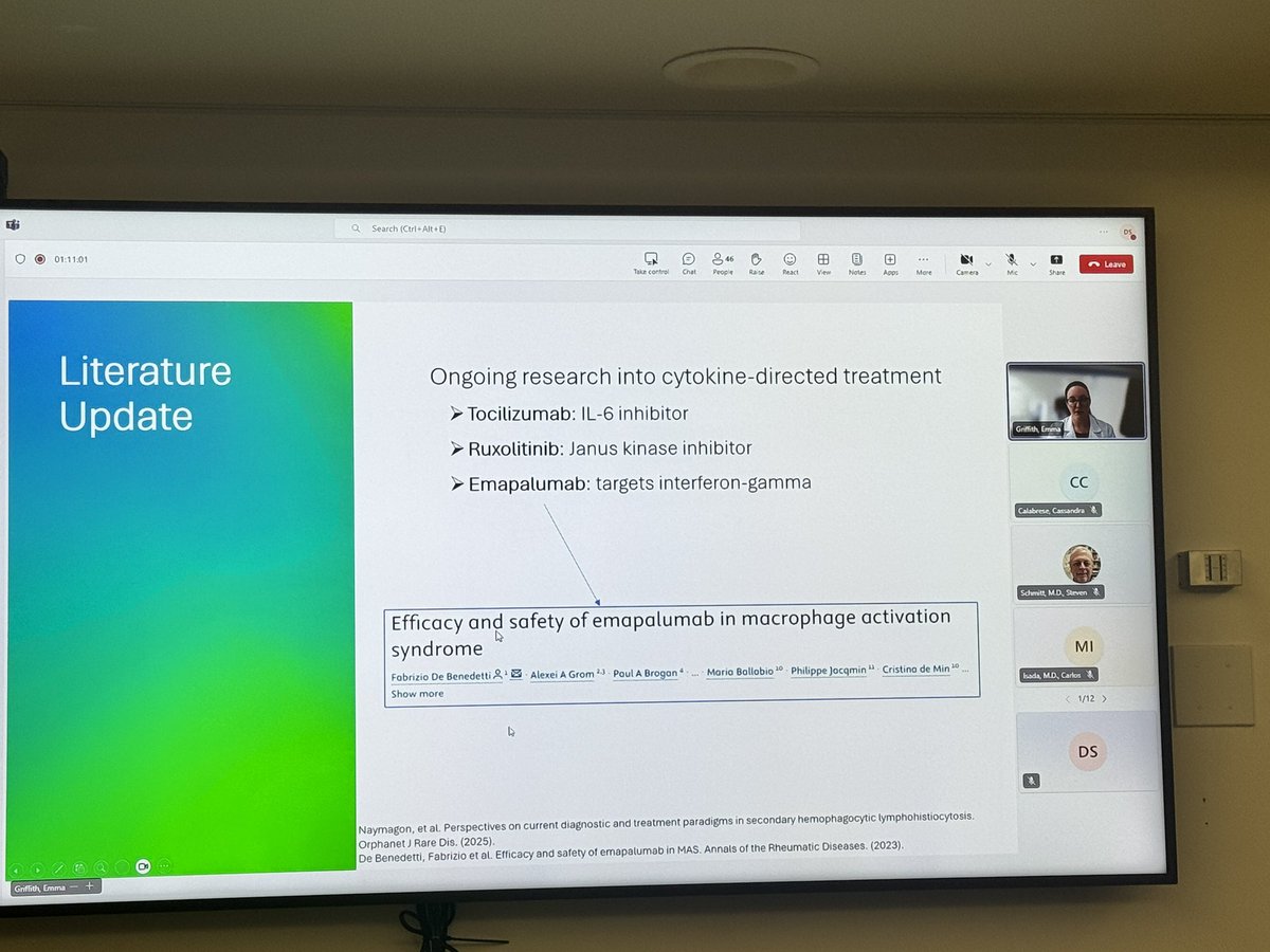 CCF ID Fellows (@ccf_idfellows) on Twitter photo Kudos to our first-year ID fellow, Dr. Emma Griffith, for a fantastic Rheum-ID grand rounds on HLH today! 👏
#infectiousdiseases #rheumatology #IDFellows #grandrounds Kudos to our first-year ID fellow, Dr. Emma Griffith, for a fantastic Rheum-ID grand rounds on HLH today! 👏
#infectiousdiseases #rheumatology #IDFellows #grandrounds
