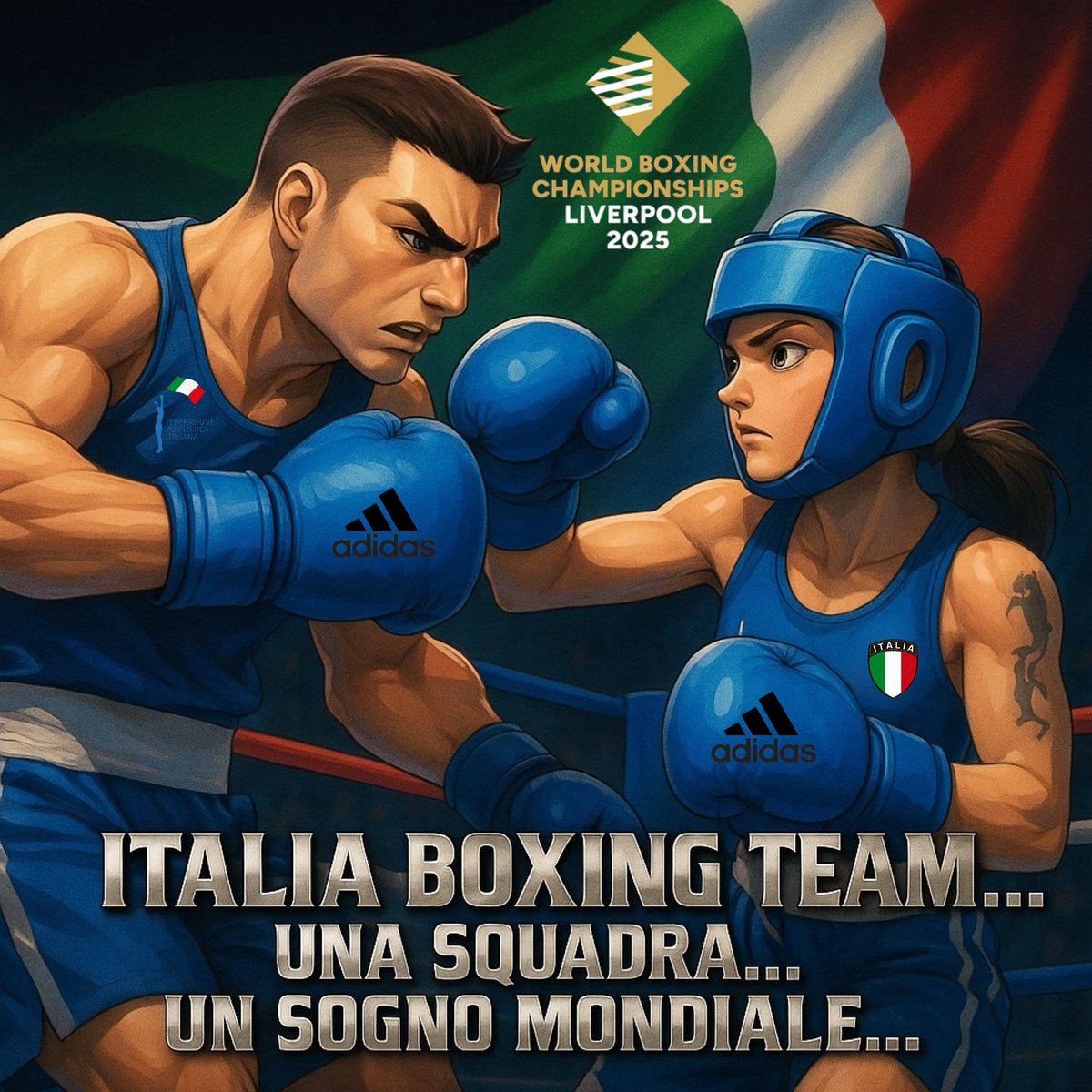 FPIBoxe's tweet photo. #RoadtoLiverpool #Twoweekstogo 

🥊 🌎 🏆 World Boxing Championships - Liverpool 2025 
🏟️ M&S Bank Arena, 4-14 September 

🥊🇮🇹 Oggi il via all’Ultimo Training Camp in vista dei Mondiali di Liverpool 

🥊🇮🇹 Gli Azzurri e Azzurre sì alleneranno con la Nazionale del Brasile e alcuni tra i migliori Pro Italiani …

🥊🇮🇹 Siamo tutti con voi… Forza Italia Boxing Team 

#bóxer  #pugilato #azzurre #azzurri #fighter #boxing #boxeo #worldboxing