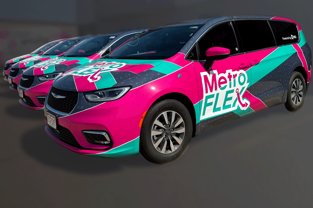 FTA_DOT's tweet photo. Metro Flex, @rideORBT's new microtransit service, is filling gaps in the city’s transit network with 10 shuttle vans, offering shared rides in North, West, and South Omaha plus connections to Eppley Airfield and ORBT bus routes. Riders can book through the Metro Flex app, making it easier to get where they need to go.