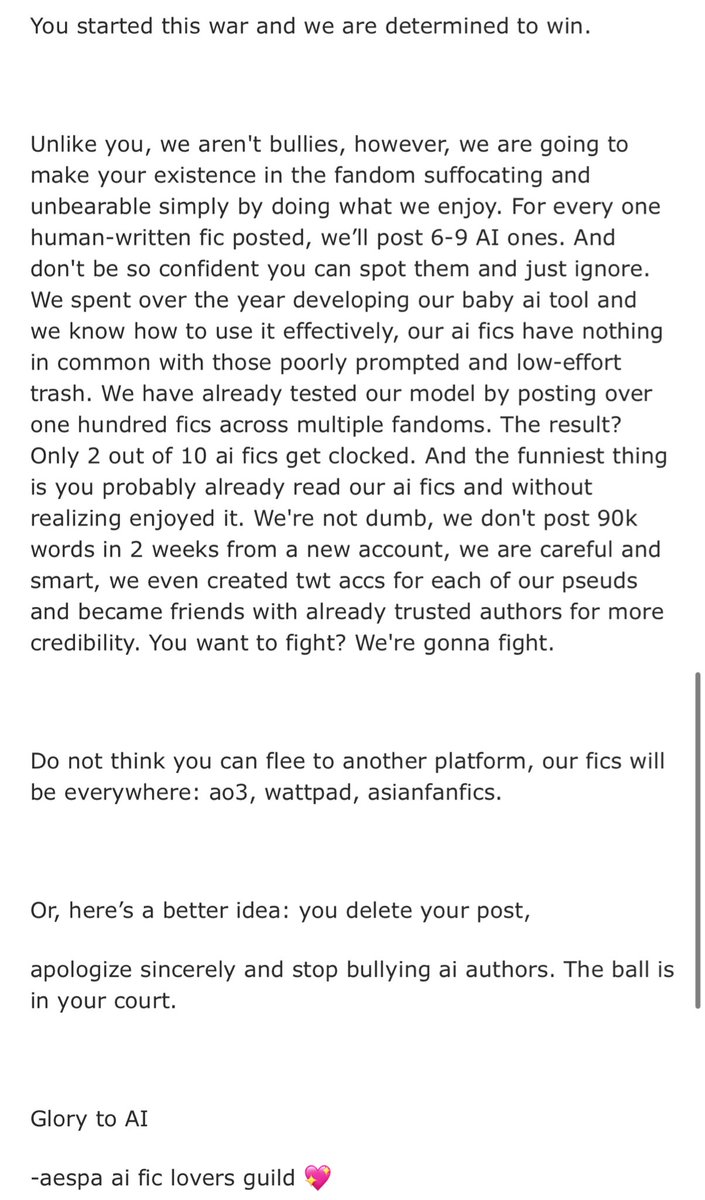 pikminjeong's tweet photo. this is genuinely the most loser shit i've ever fucking seen in my life😭😭😭😭😭 they sound like fucking CLOWNS tryna act tough about using ai😭😭 https://t.co/nq7uRtjH6K
